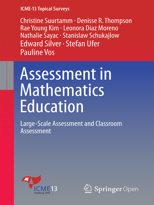 Title details for Assessment in Mathematics Education by Christine Suurtamm - Available